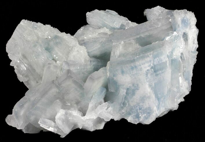 Tabular, Blue Barite Crystal Cluster - Spain #55215